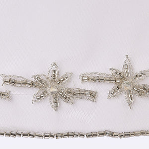 Baroque veil with beading style #11