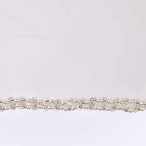 Baroque veil with beading style #14