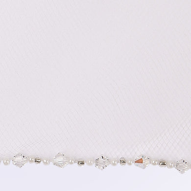 Baroque veil with beading style #15