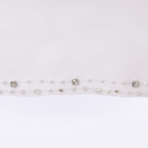 Baroque veil with beading style #16