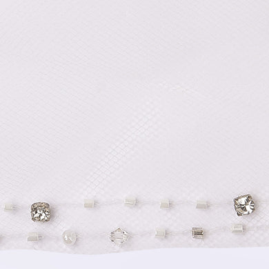 Baroque veil with beading style #16