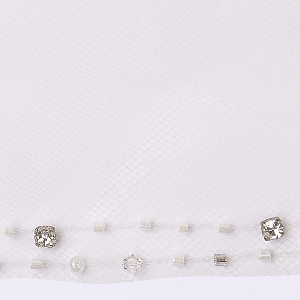 Baroque veil with beading style #16