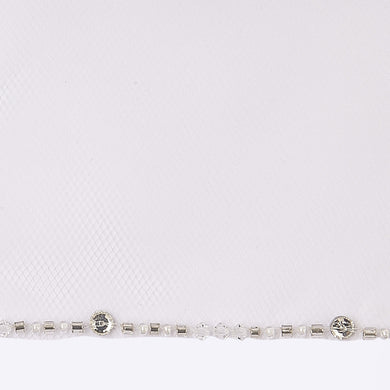 Baroque veil with beading style #17