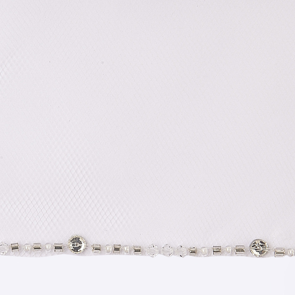 Baroque veil with beading style #17
