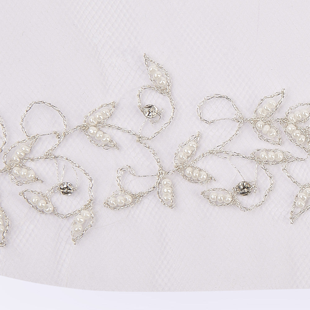 Baroque veil with beading style #4