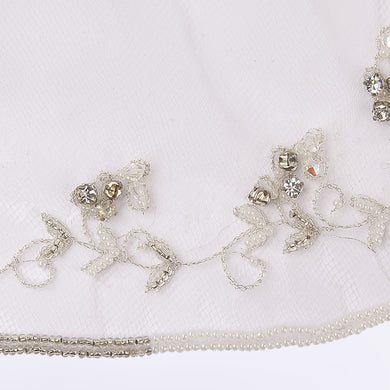 Baroque veil with beading style #2