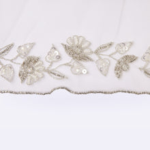 Baroque veil with beading style #5