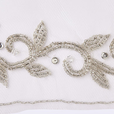 Baroque veil with beading style #6