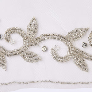 Baroque veil with beading style #6