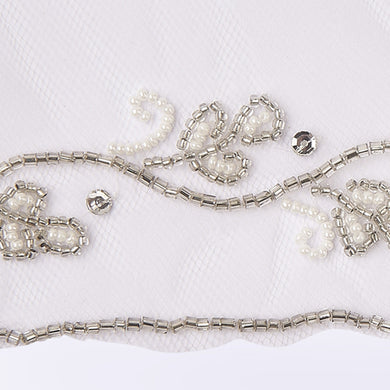 Baroque veil with beading style #7