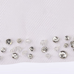 Baroque veil with beading style #9